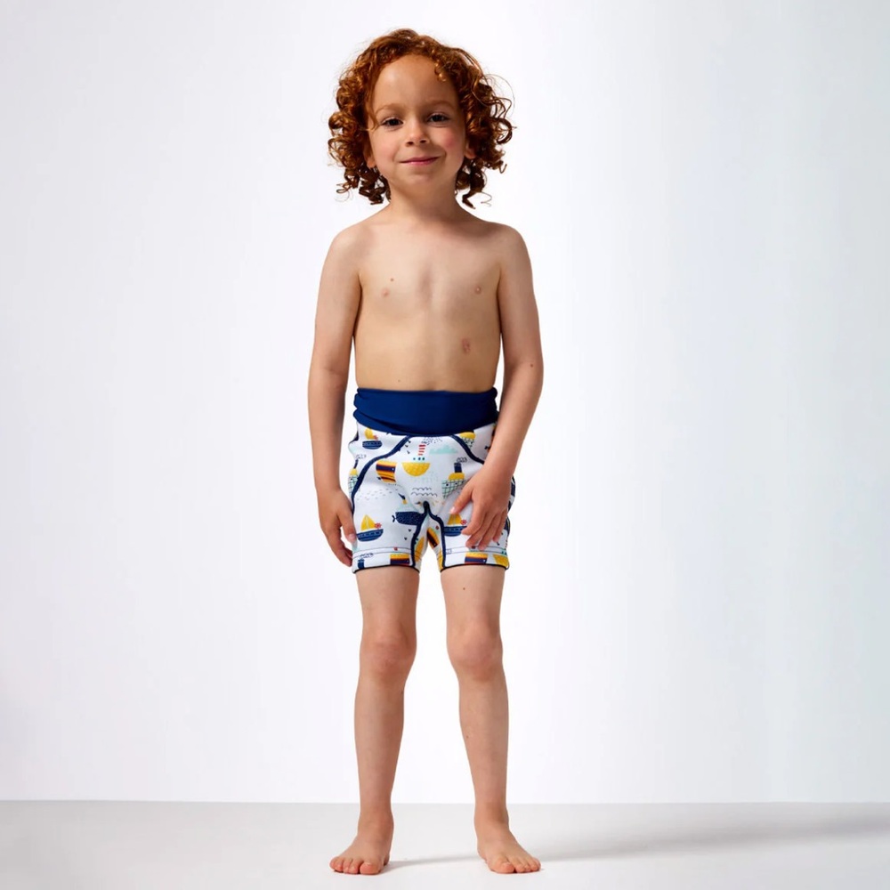 Splash About Boys Splash Jammers Neoprene Swim Shorts, Tug Boats - Size 3-4Y - Picture 5 of 16